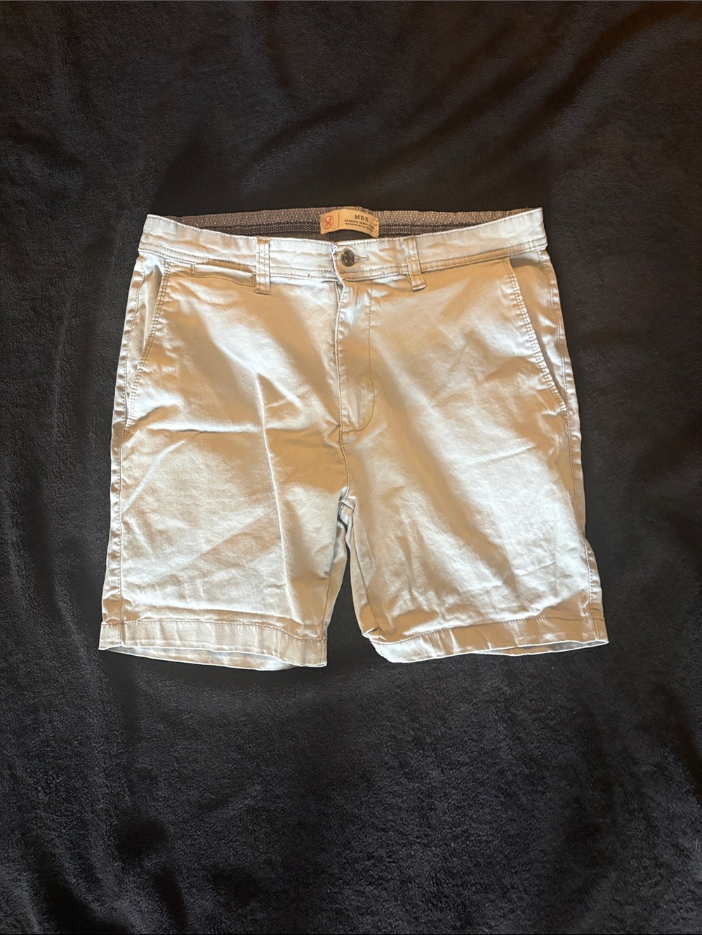 Men's Light Gray Slim Chino Shorts 7” inseam